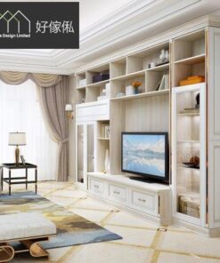 Furniture combination Customized living room cabinet TV cabinet Combination cabinet Shoe cabinet Entrance cabinet Bookcase French style