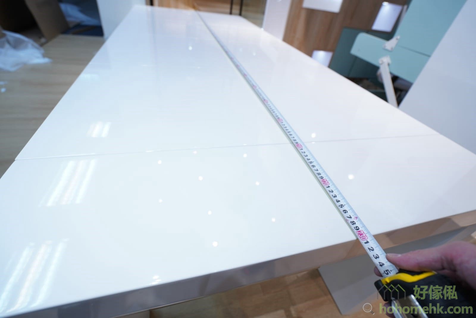 This is the length of the retractable table when it is fully open