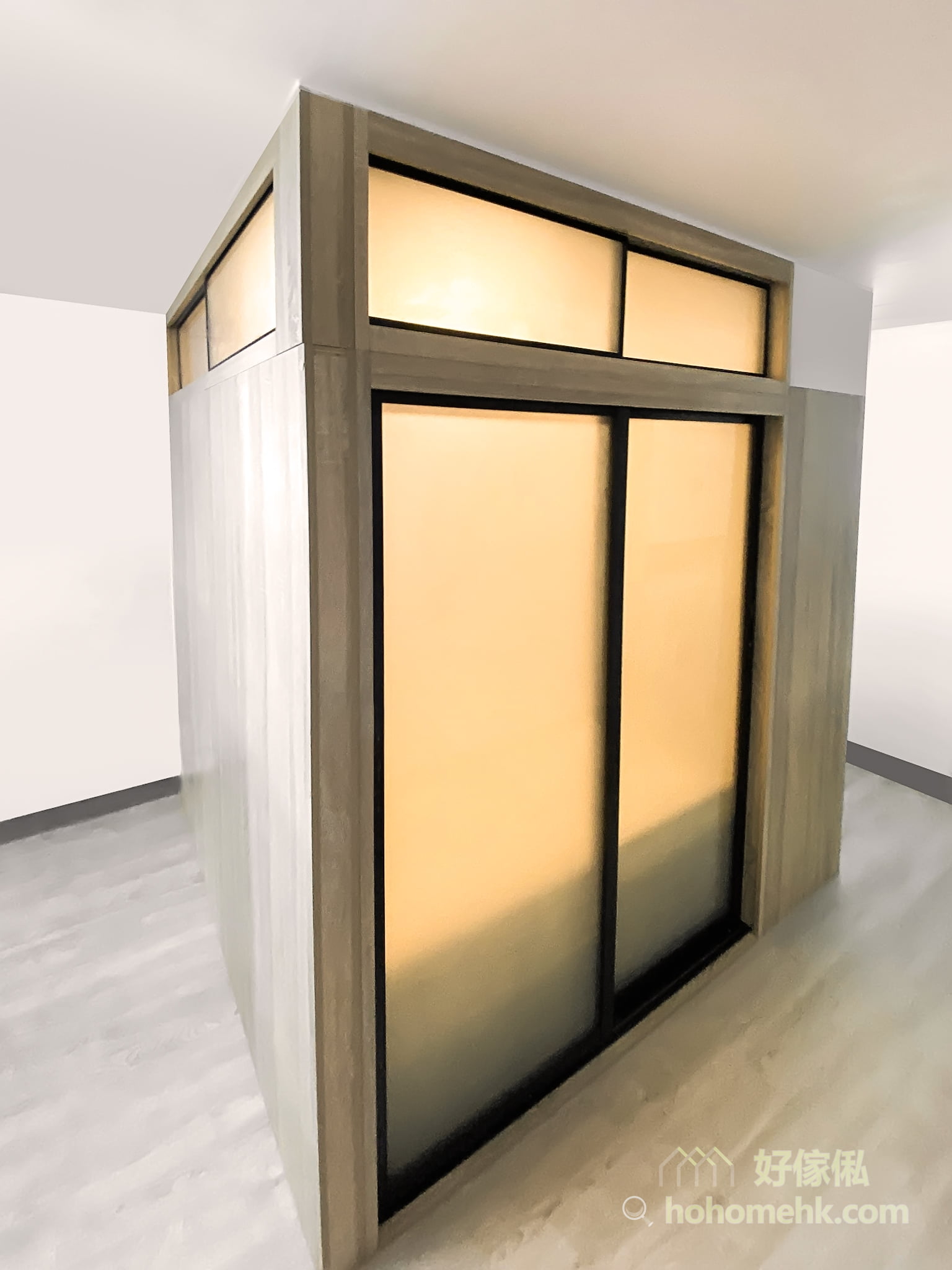 [Partition] The living room is divided into a multi-purpose room to ...