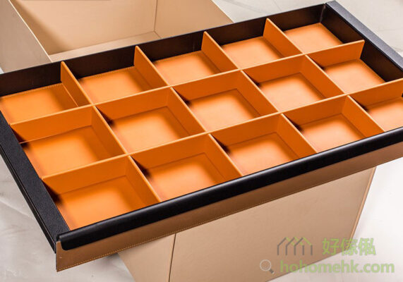 Modern light luxury wardrobe essential leather storage box