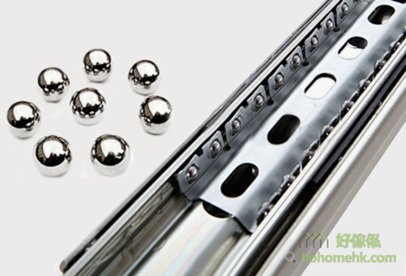 High cabinet special steel reinforced heavy three section telescopic track hardware