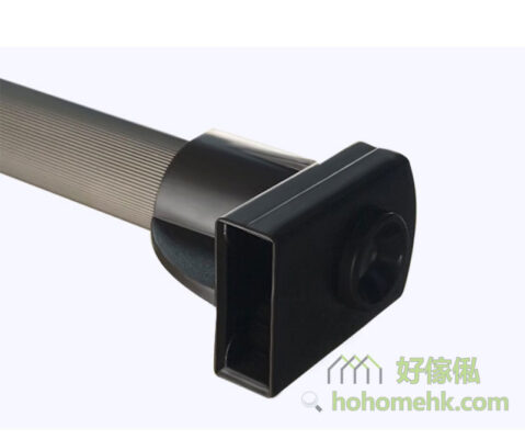 Two-way cushioning pull-down hanging rod