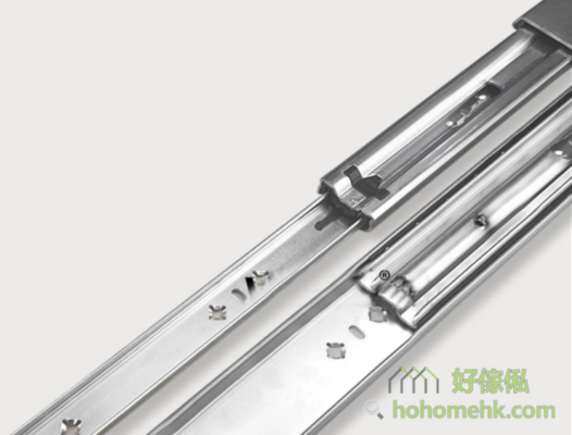 High cabinet special steel reinforced heavy three section telescopic track hardware