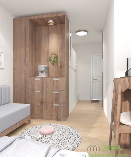 [Huangle Building, Queen's Hill Village] The cabinets and flip-up beds in each room use up space!