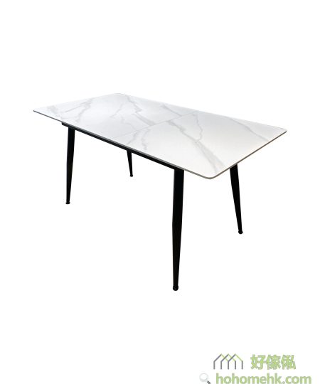 Tia sintered stone expandable dining table
