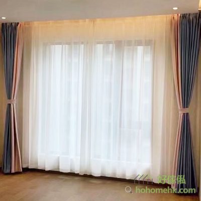 White gauze curtain (thin - transparent)