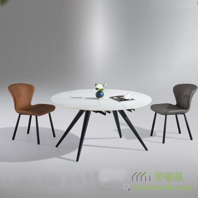 TiaW square round rock plate round table, simple operation, closed is a horse belly rectangle, easy to be placed near the wall, open is a round table, festival dinner is suitable for it.