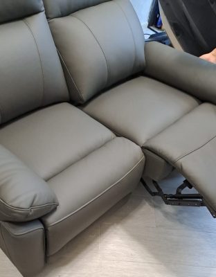 Carded real picture, dark gray leather two seats.