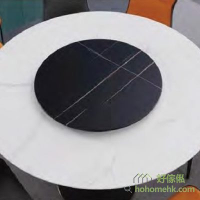 The dining table is equipped with a 360-degree melodic rock plate, so the whole family can enjoy a feast and take care of each family's needs. The rotating plate is also made of rock plate, durable and beautiful.