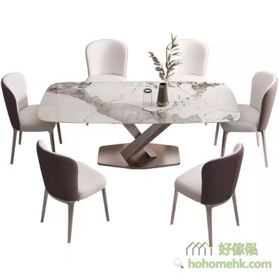 The horse belly table is more suitable for dinner, and the family eats happily together, eating Chinese and Western food is also suitable.