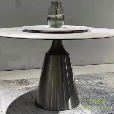 Fashion simple, atmosphere and elegance: The use of classic circular dining table design, for your dining space into a noble and elegant. The rock table top is simple and atmospheric, smooth and delicate, so that you feel the quality of fashion and simplicity.