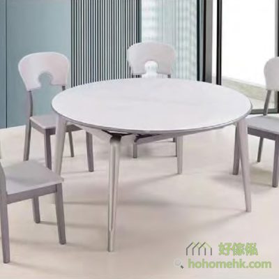 Round dining table design in modern home style