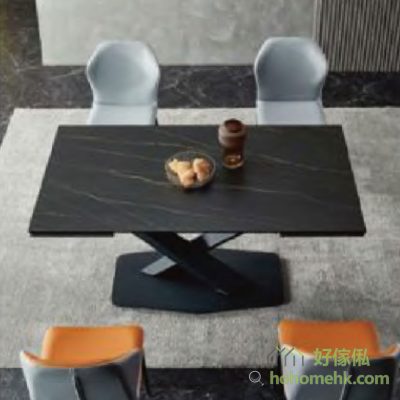 With its minimalist design and excellent quality, the Fusa Cross-legged rock plate retractable table (J07) brings infinite possibilities to your home life. High quality material, durable: This rock table is made of high quality rock board material, which has been specially treated to not only wear and heat resistance, but also easy to clean. Durable, can meet your long-term use needs.