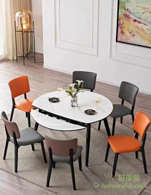 Modern home style round dining table, make your dining time more warm and comfortable -M84