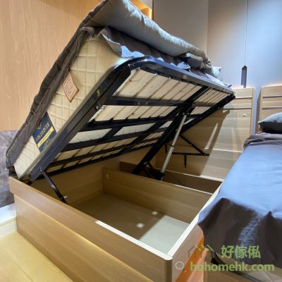 Iron frame type bed plate lift smoothly, no hercules at home can easily open the storage space under the bed, ladies and elderly people are most used!