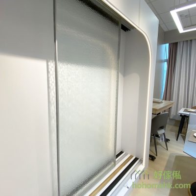 Special choice: Silver aluminum frame + water grain glass door