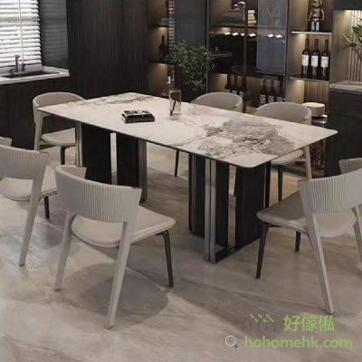 Rectangular design, practical and spacious: The dining table adopts a classic rectangular design with simple and smooth lines, which saves space and appears atmospheric. The spacious desktop provides enough space for your dining, party or business events to meet your different needs.