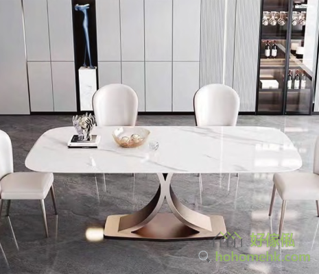 Stylish and simple, quality life :SarahC rock table for your home into the simple modern style, is definitely your choice. Rectangular design, atmosphere and elegance: The dining table adopts rectangular design, the lines are simple and smooth, which not only saves space, but also shows fashion and atmosphere. Perfect for family gatherings and business dinners. White elegance, the choice of everything: The white table, fresh and elegant, and a variety of home styles can be perfectly integrated. It not only enhances the brightness of the space, but also adds an elegance and quality to your dining environment. High quality material, strong and durable: The dining table is made of high quality rock plate, which is carefully processed to ensure its strong and durable. Smooth and delicate desktop, comfortable to touch, good anti-fouling performance. Simple without losing a sense of design: The edge of the table is treated with simplicity without losing a sense of design. Such a design not only meets the modern aesthetic needs, but also perfectly integrates with various home styles.