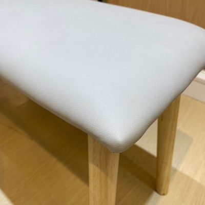 Bench, with soft bag (light gray imitation leather cushion)