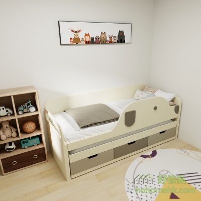 If you have paparazzi at home, you must order a child's bed in the shape of a dog for children. Children who have been around dogs since they were young must love them.