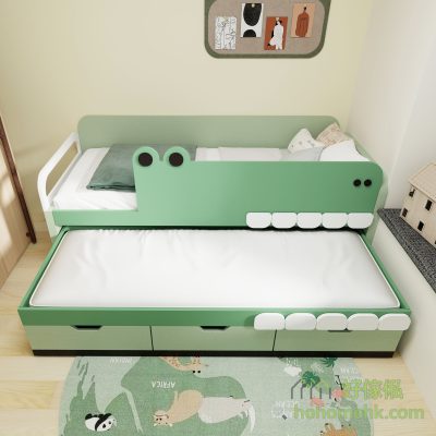 When opening the bed, it looks like a small crocodile opening its mouth, isn't it very interesting?