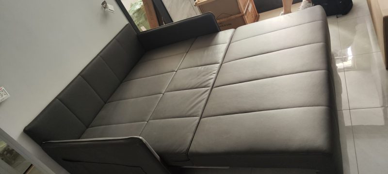 1.65m combed bed photo, dark grey technology cloth (YWS2299-29)