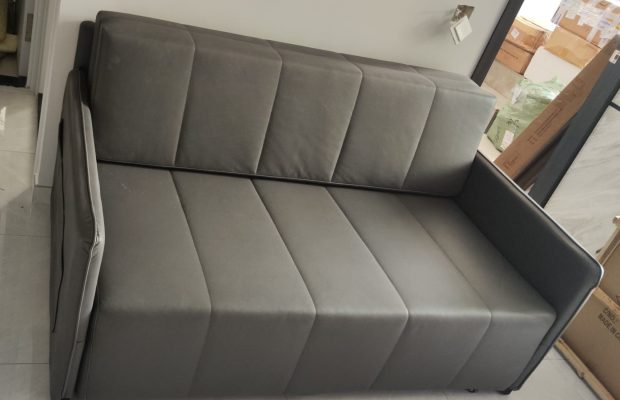 1.65m combed bed photo, dark grey technology cloth (YWS2299-29)