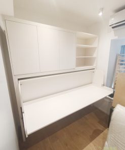 加上很多家長都準備送仔女出國留學,可能仔女長期都在外地,但放假回家又需要有床睡,書枱變形床就是非常合適的選擇了,平時仔女不在家居住時,收起床箱就可以將房間變成書房及多功能房間,充份利用家裡的每吋空間。