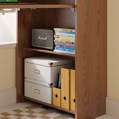 The storage space of the desk is also super great, and the items that are not commonly used in many storage areas under the table have a home place, and the use of large space