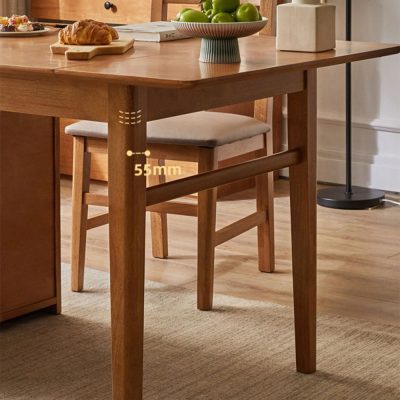 Thick solid wood conical legs, stable and reliable, the widest diameter of the legs up to 55mm, to provide strong support