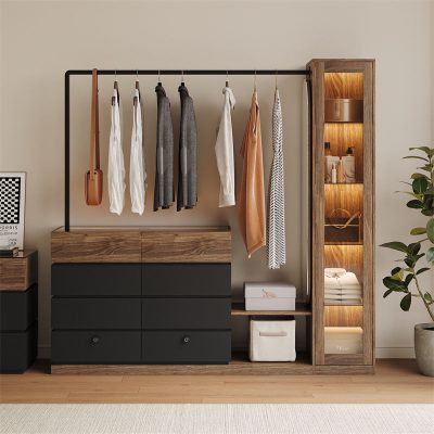 Sarah multi-layer locker with integrated coat and hat rack, super practical change hanger, modeling atmosphere, multi-layer storage, the Gospel of thin units