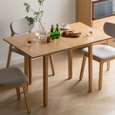 Caden solid wood folding table, folding table a turn, small table to big table, very suitable for fine units