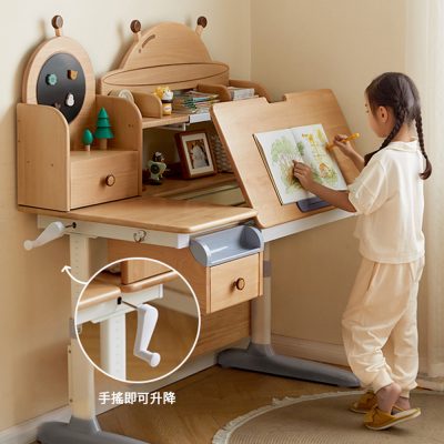 Manual height adjustment, easy to use, children are very easy to adjust