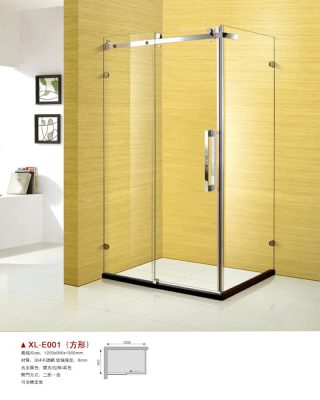 L-shaped bath screen _XL-E001(door type)