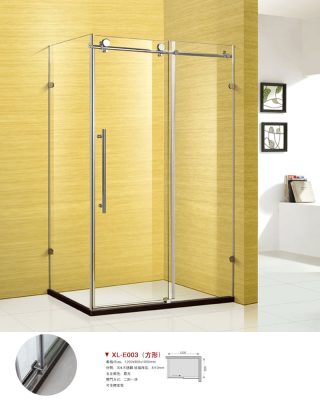 L-shaped bath screen _XL-E003(Door type)