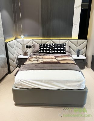 North Point Store has a 4-foot electric hydraulic bed and bedside table display, three-sided hydraulic bed can be designed? You can refer to this group of North Point hotel wind bedroom furniture!