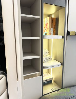 The bed box of the invisible bed and the locker next to it are completely independent, do not do the locker, or the size and height of the locker, can be freely customized, not affected by the straight turning bed. Customers can decide whether to add lockers next to the bed according to the space and storage needs of the room.