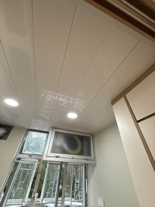 觀塘順天邨廚所鋁質假天花工程連兩盞燈